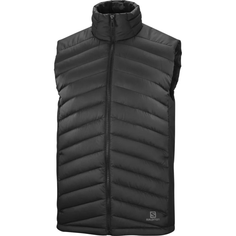 Salomon Essential Xwarm Down Men's Insulated Vests Black | CA 96O43